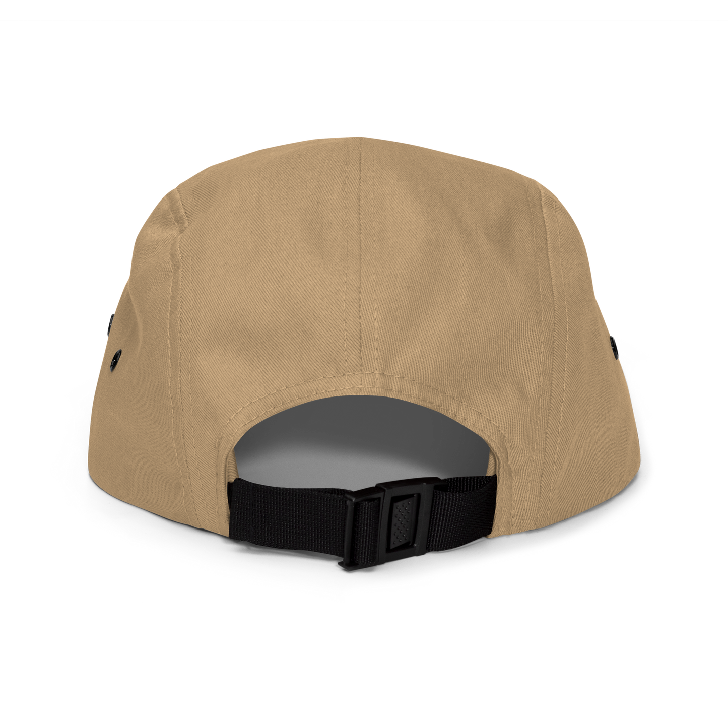 Beige cap with black strap on a white background - khaki