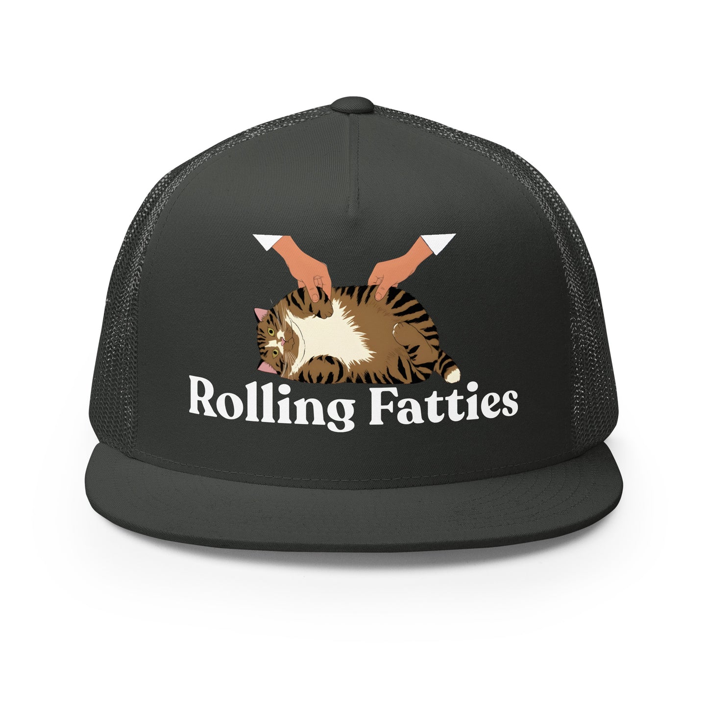 Rolling Fatties trucker hat - charcoal