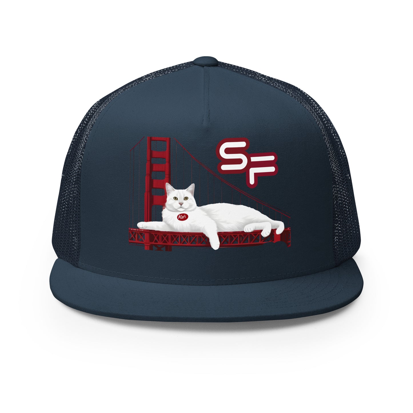 Karl The Fog Trucker Hat - navy