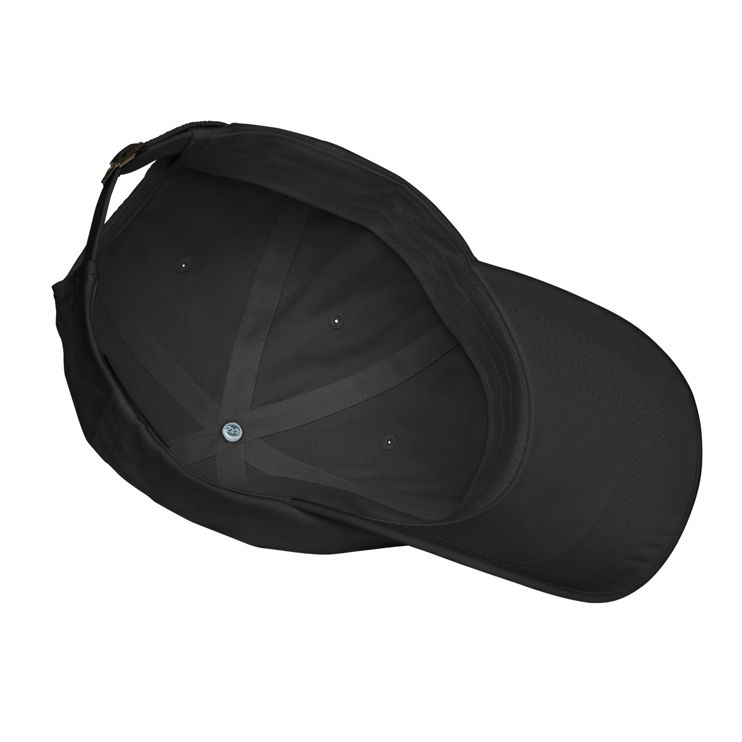 Black cap on a white background - black