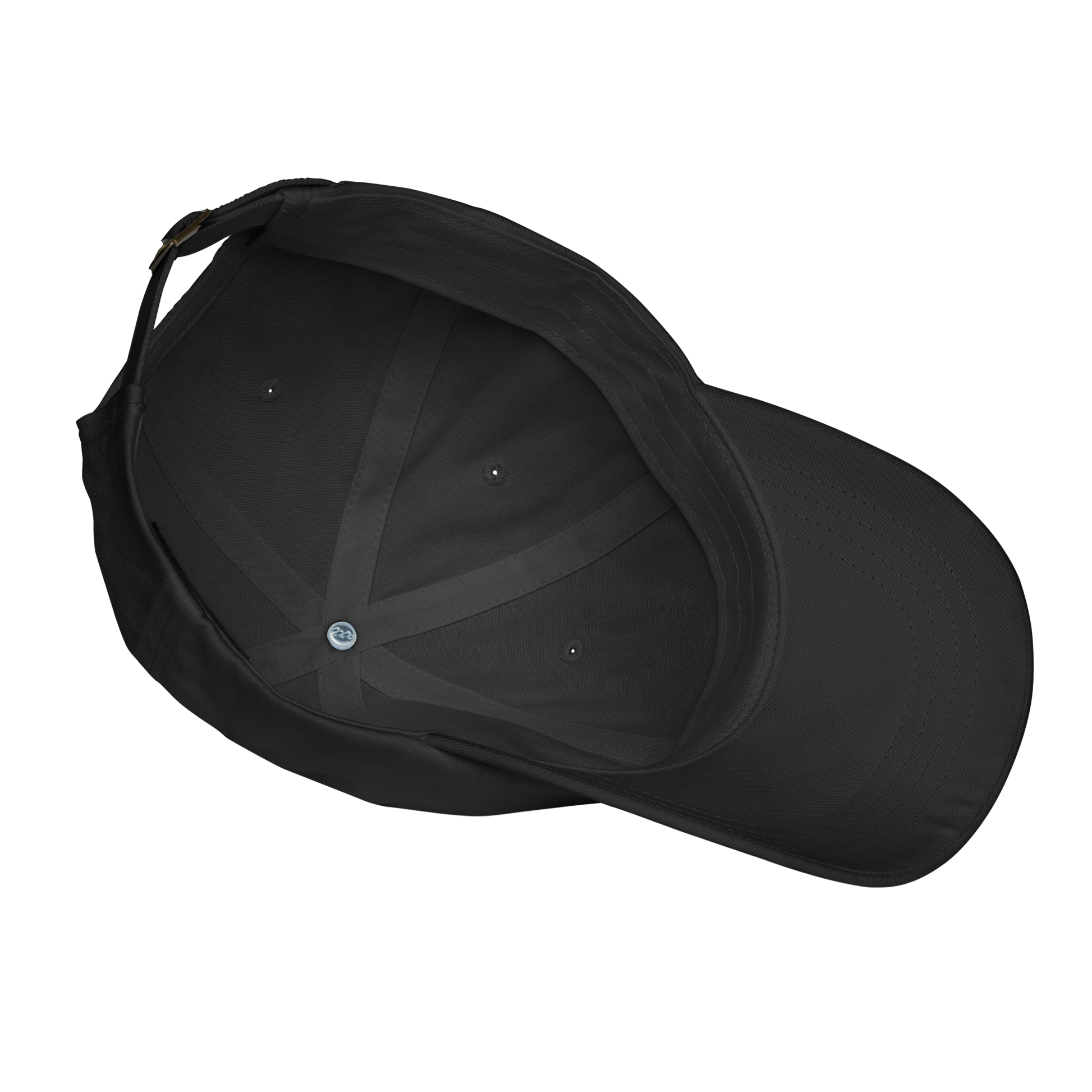 Black cap on a white background - black