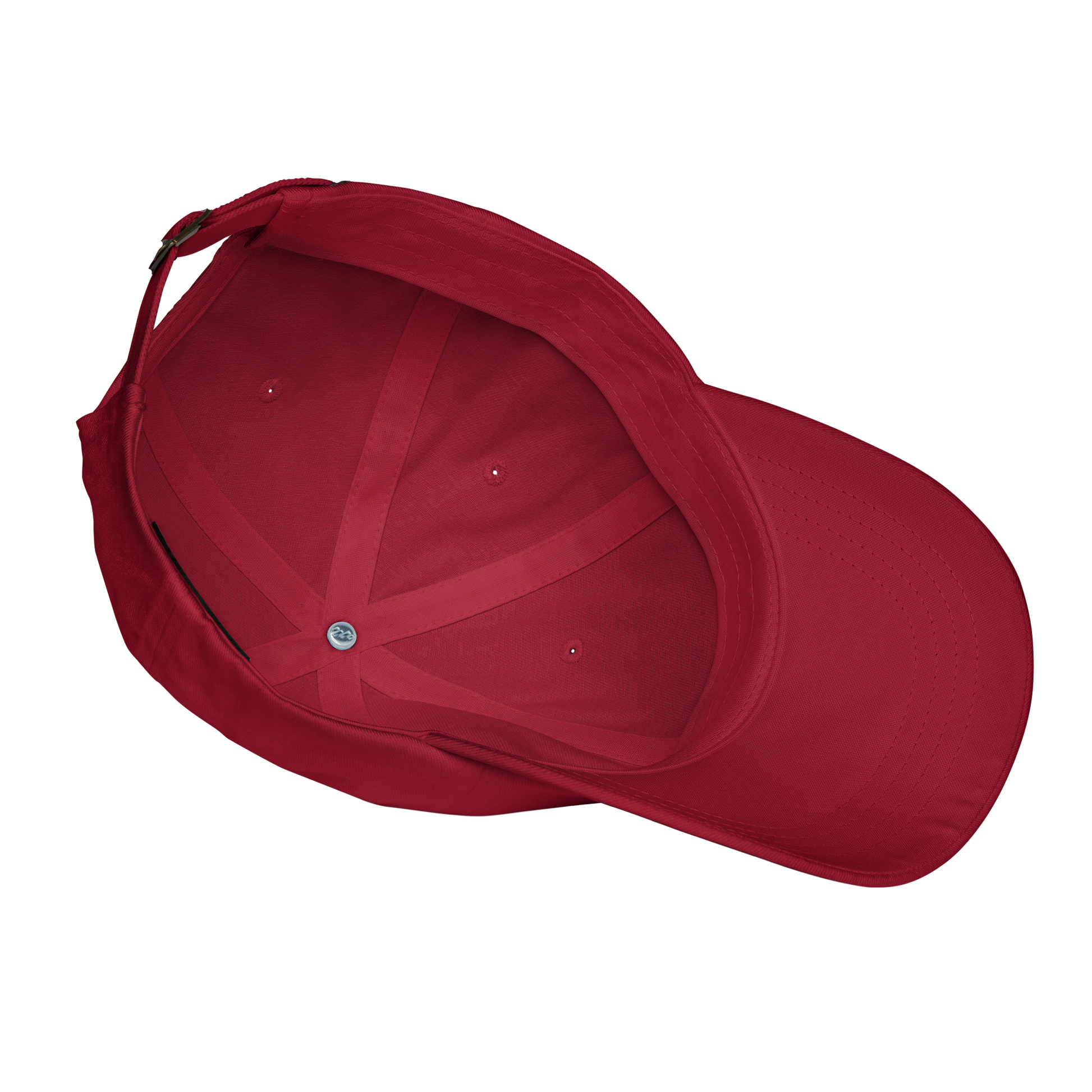 Red baseball cap on a white background - cranberry