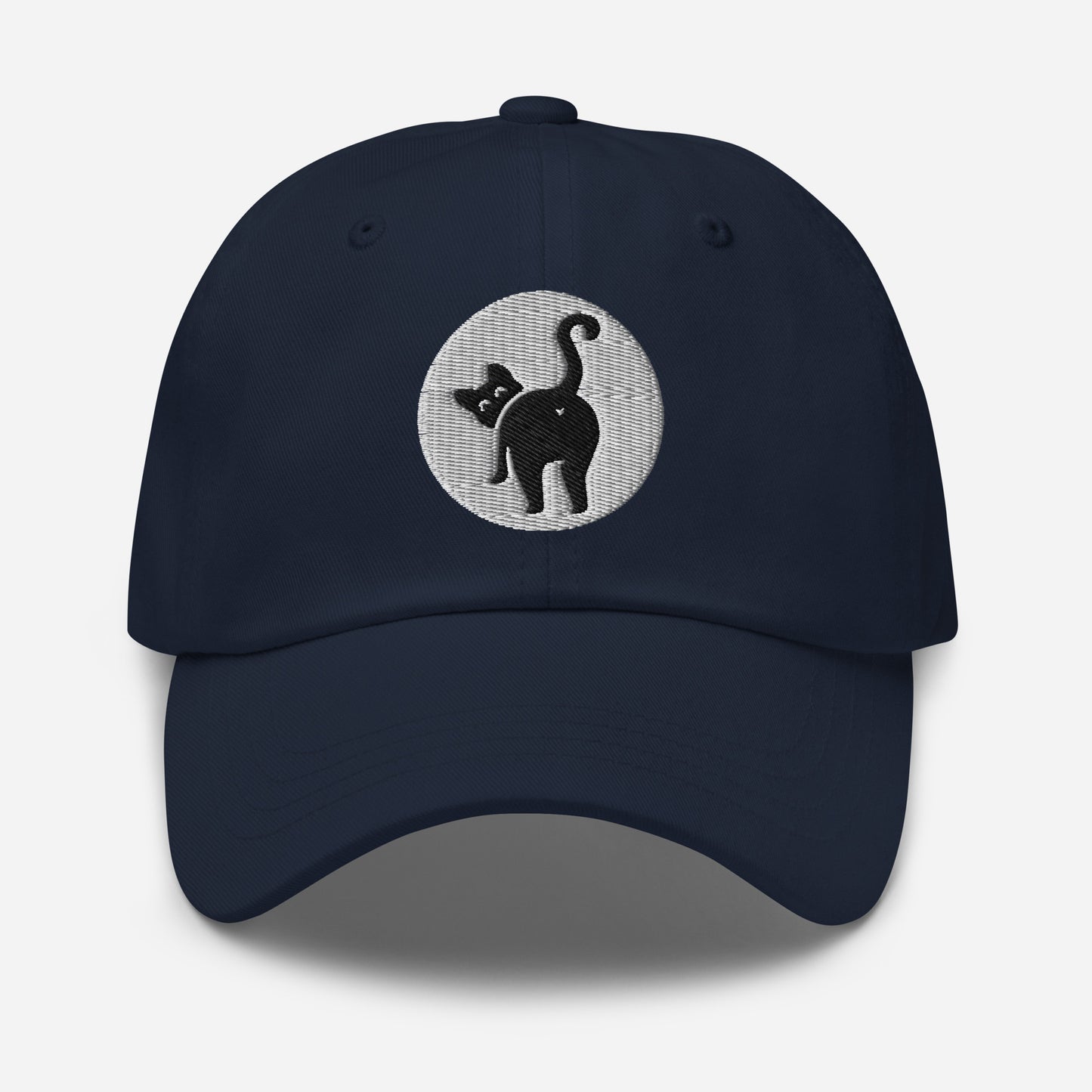 Cat Butt Dad Hat - navy