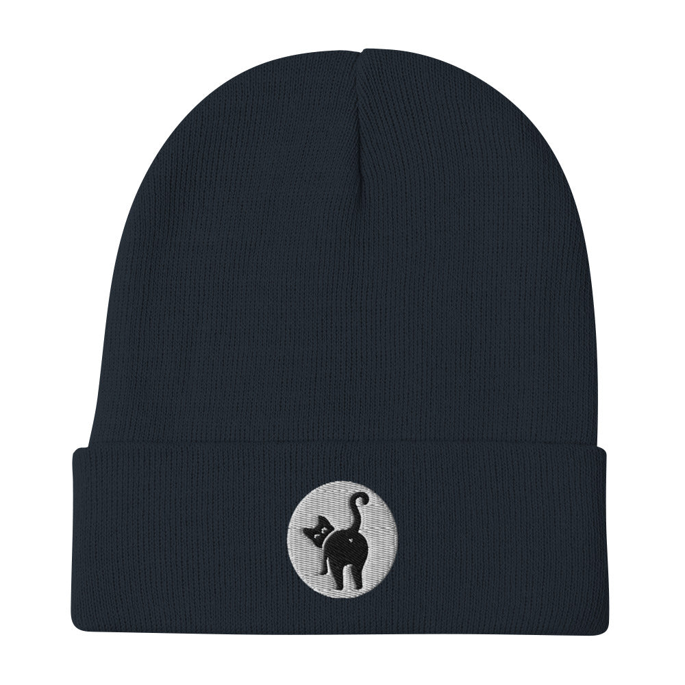 Cat But Beanie - navy
