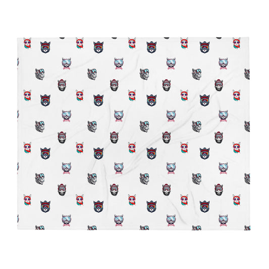 snow cat blanket - 50"x60"