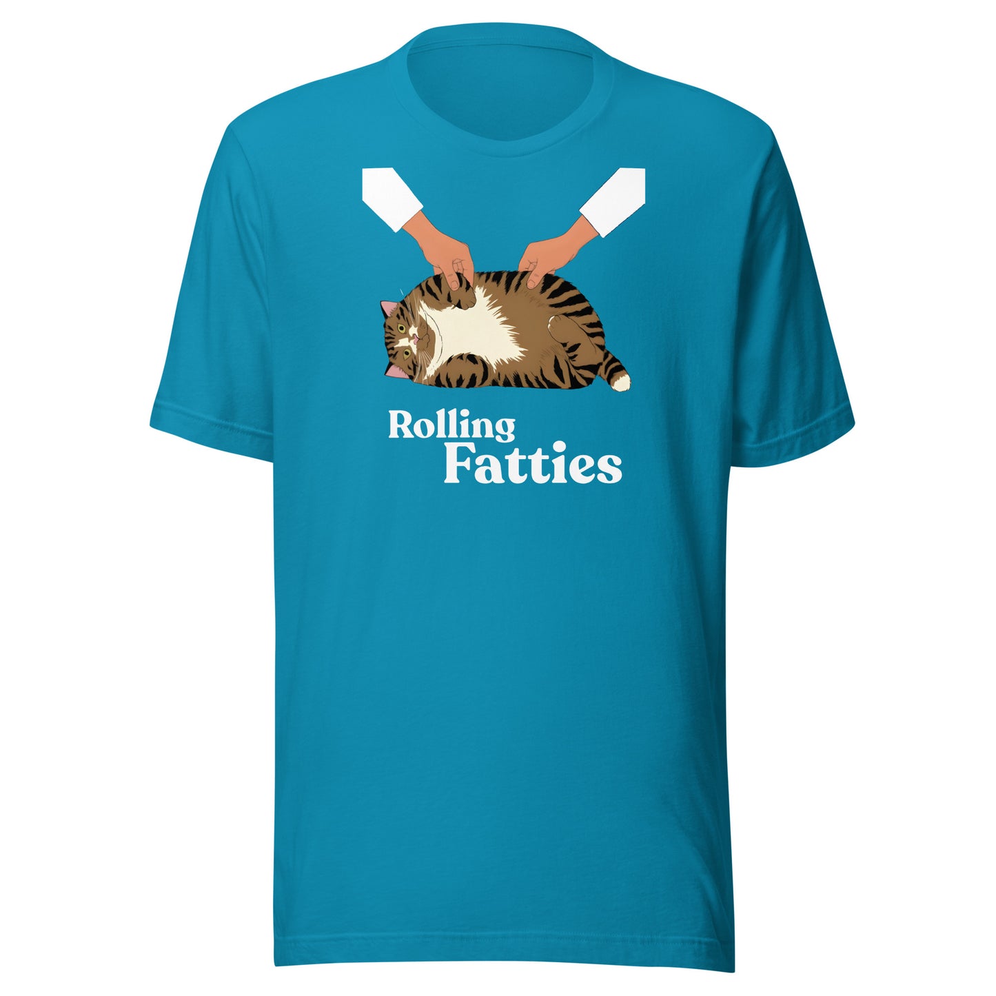 Rolling Fatties T-Shirt - aqua