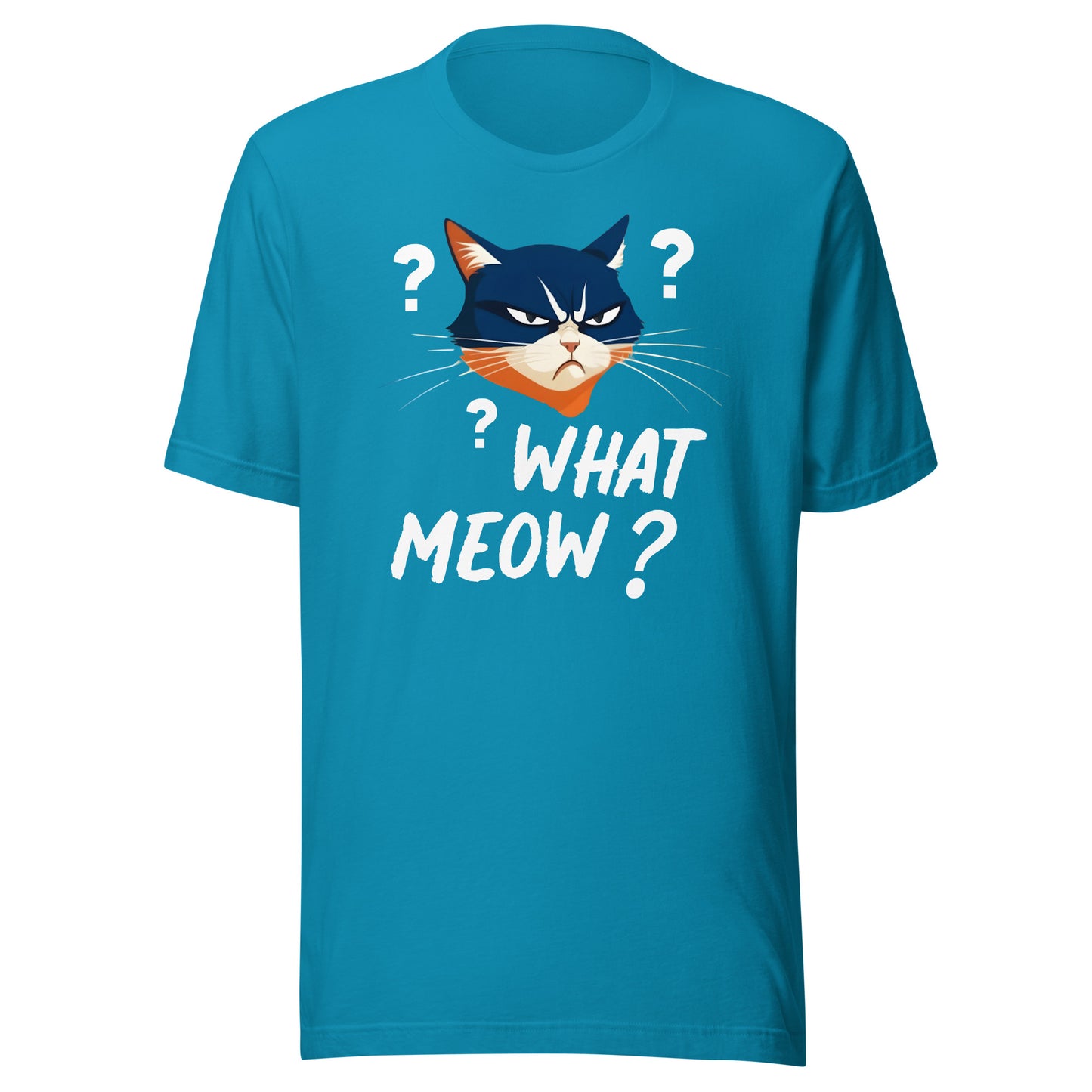 What Meow T-Shirt  - Aqua