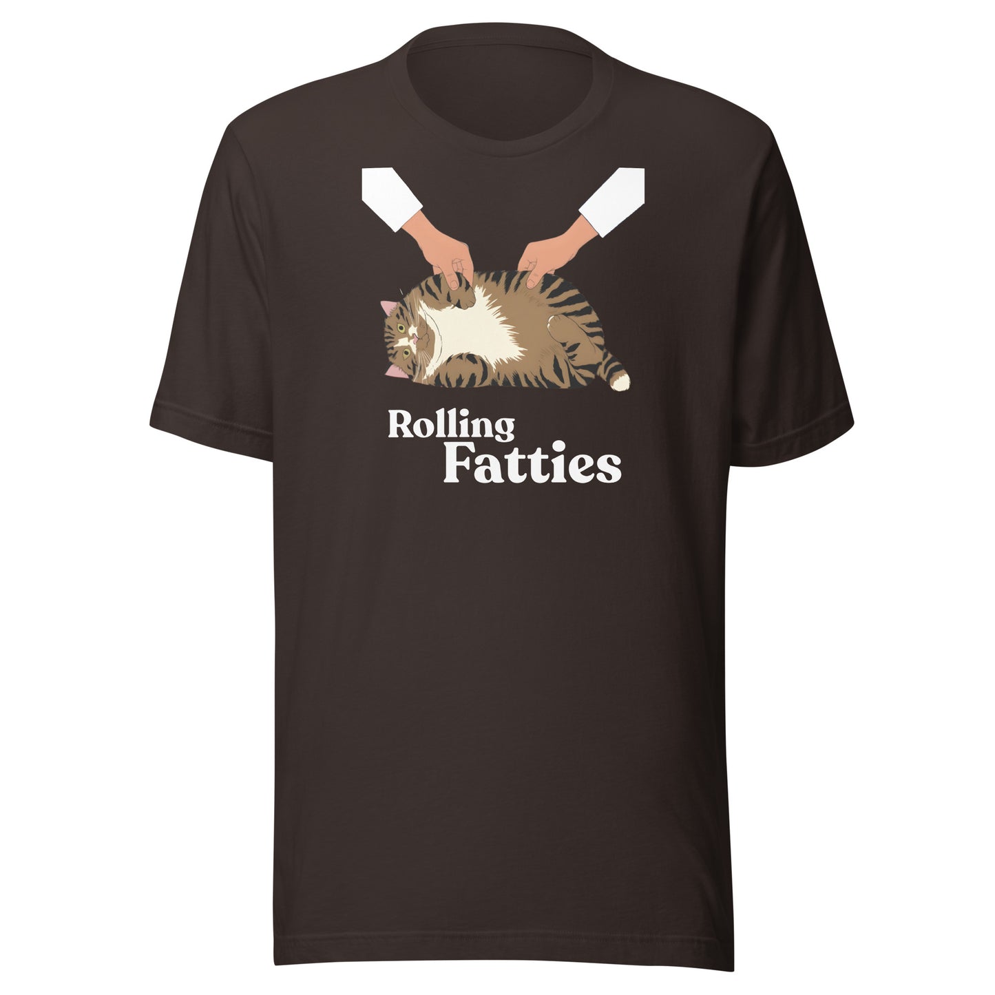 Rolling Fatties T-Shirt - brown