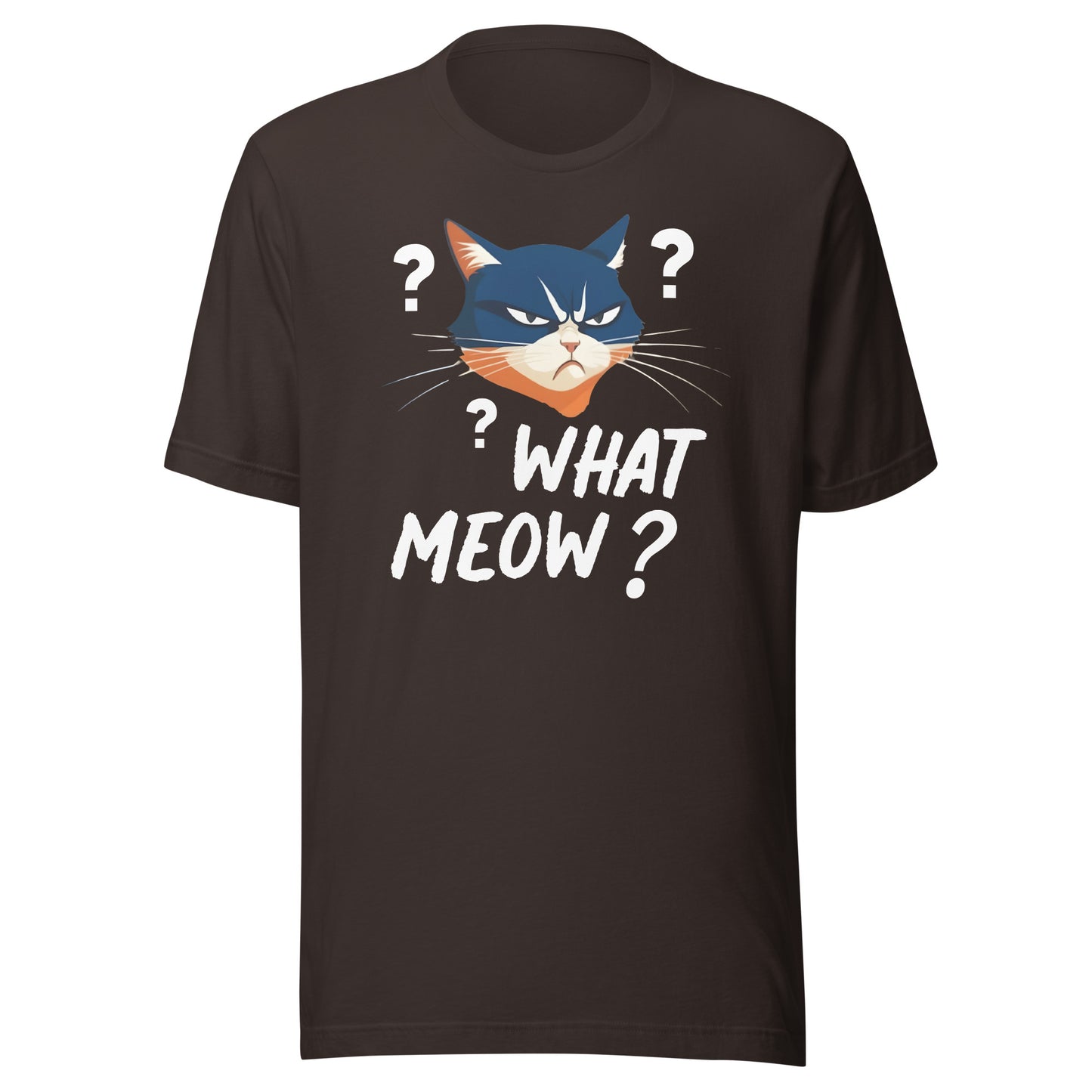 What Meow T-Shirt  - Brown