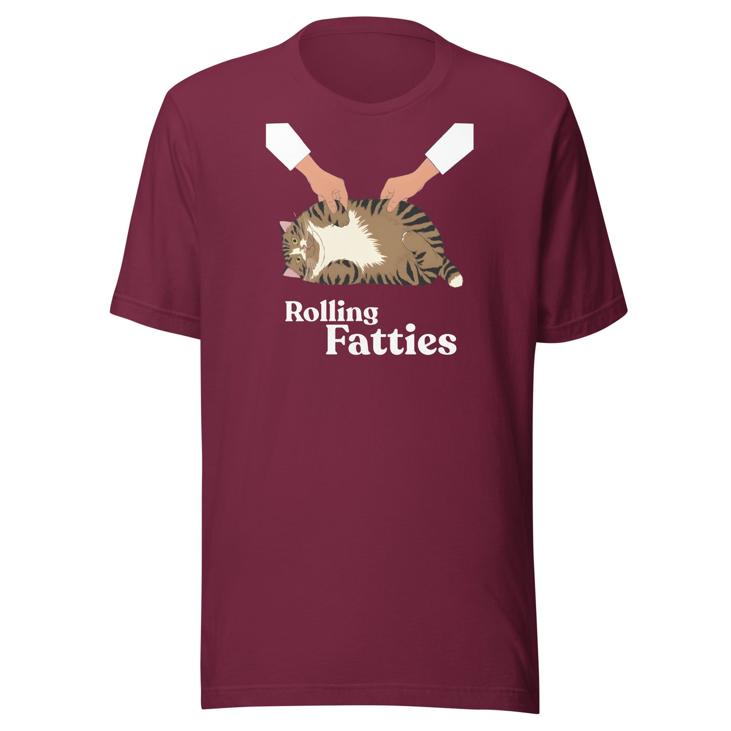 Rolling Fatties T-Shirt - maroon