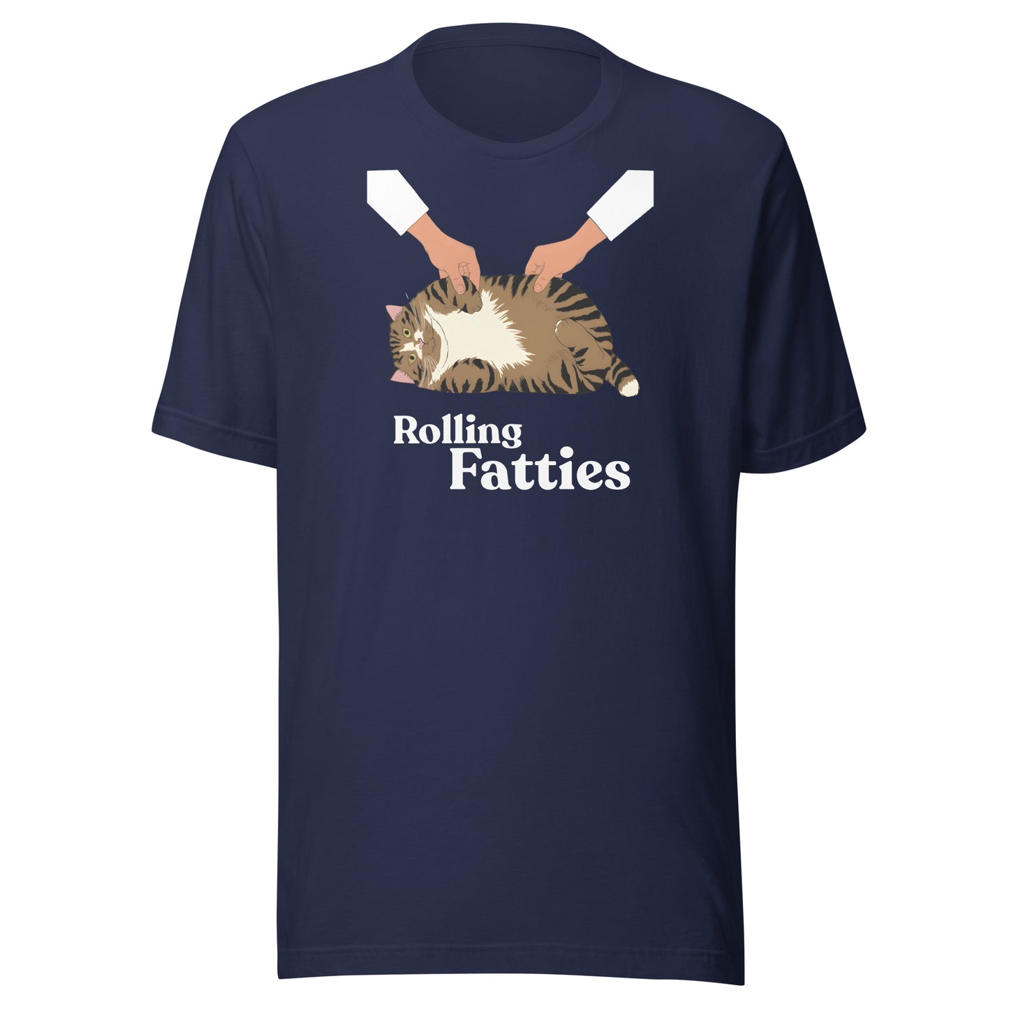 Rolling Fatties T-Shirt - navy
