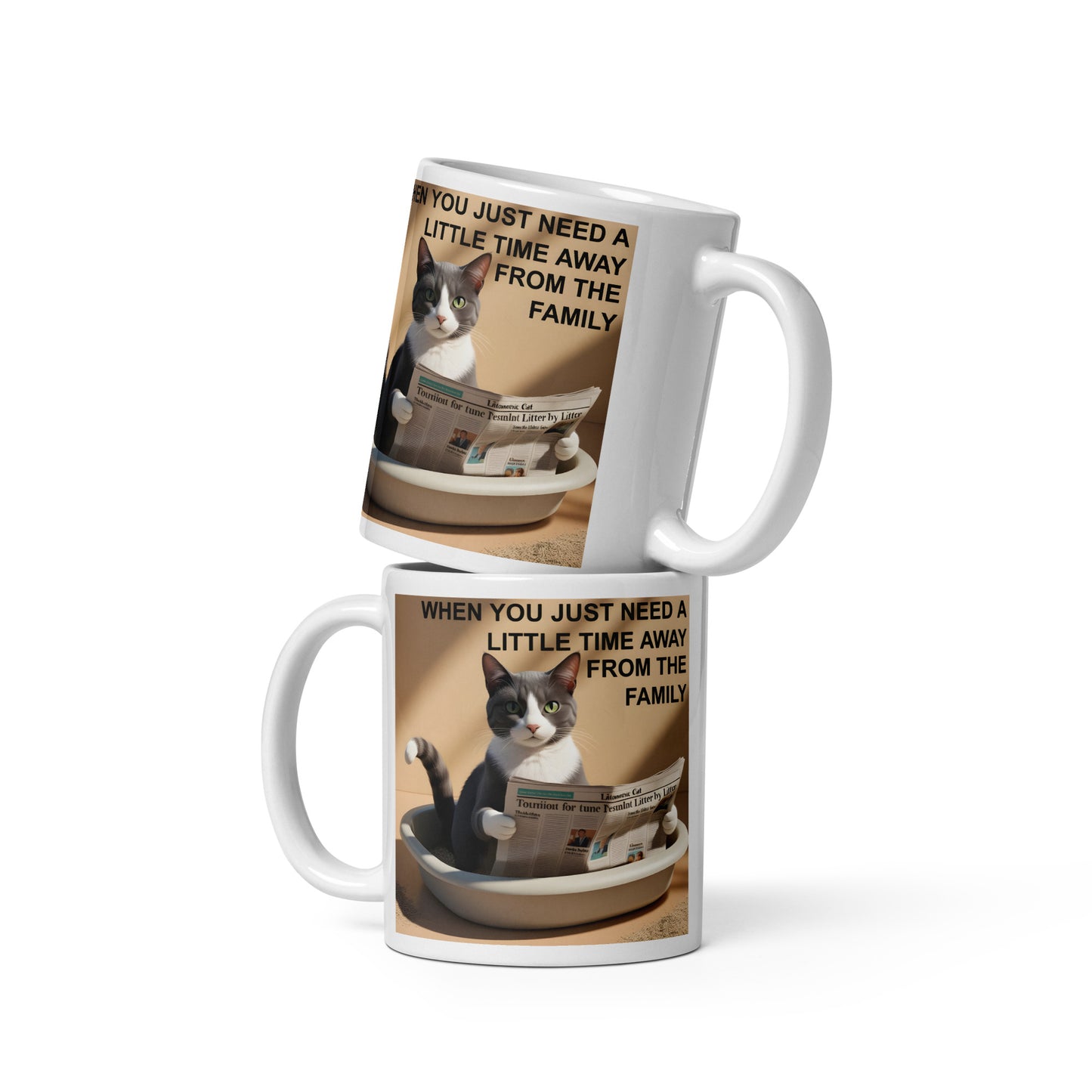 Cat Alone Time Meme Mug - 11 oz